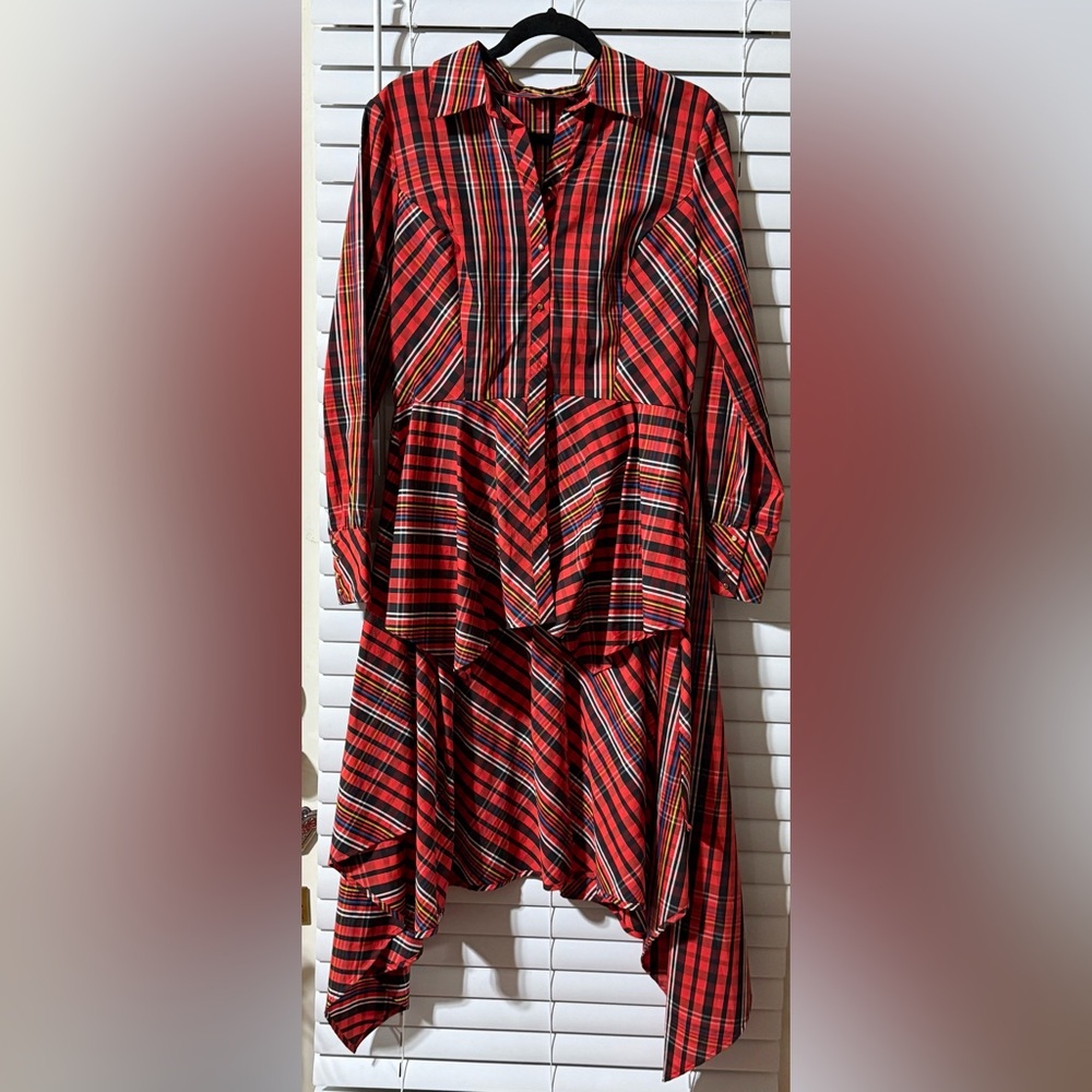Avenue Vibrant Plaid Shirt